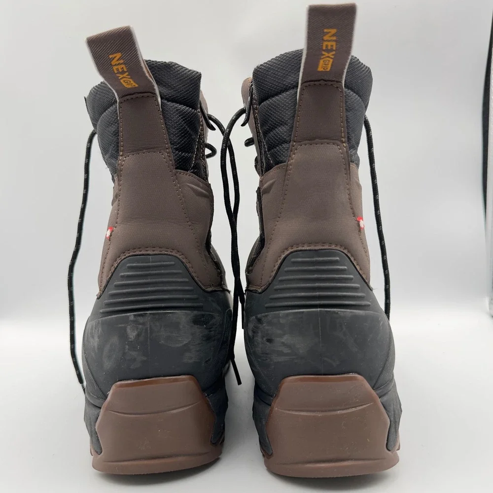 Nexgrip Ice‎ Badland Mens 8 Winter Boots Brown Black 400g Insulated Waterproof